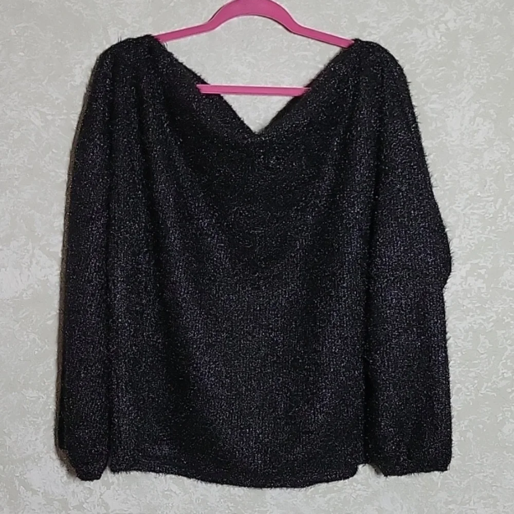 Gibson Bateau Neck Blouson Top, 1X & 2X - Picture 4 of 11